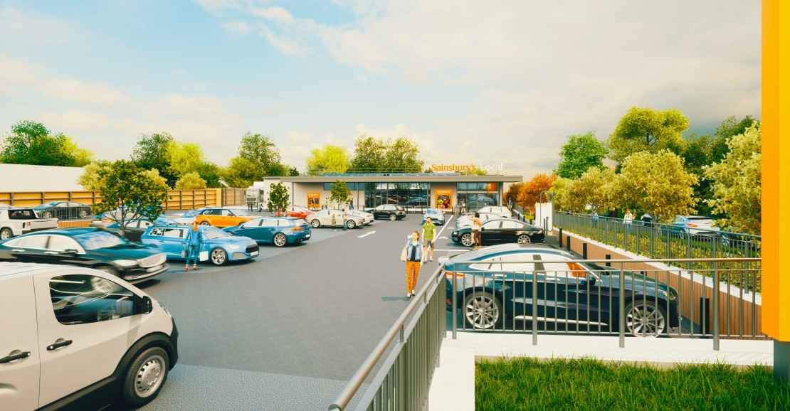 CGI visual of Car Park Rear