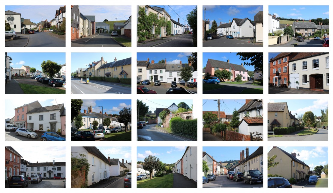 Fig.21. Inspirational streetscene images from Thorverton, Silverton & Bradninch