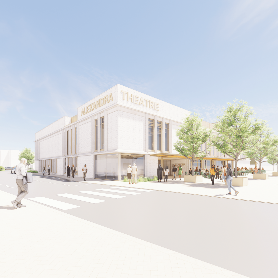 Proposed view of new theatre building