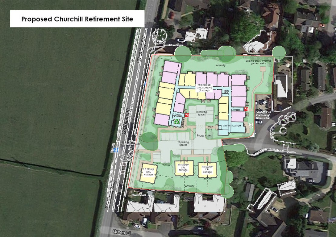 Proposed Churchill Retirement Site Plan