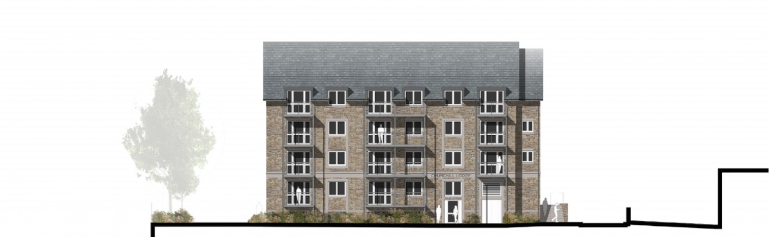 Indicative elevation of proposed development facing Western Promenade Road