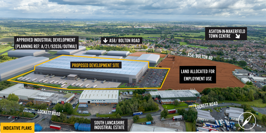 CGI indicative plans with labels