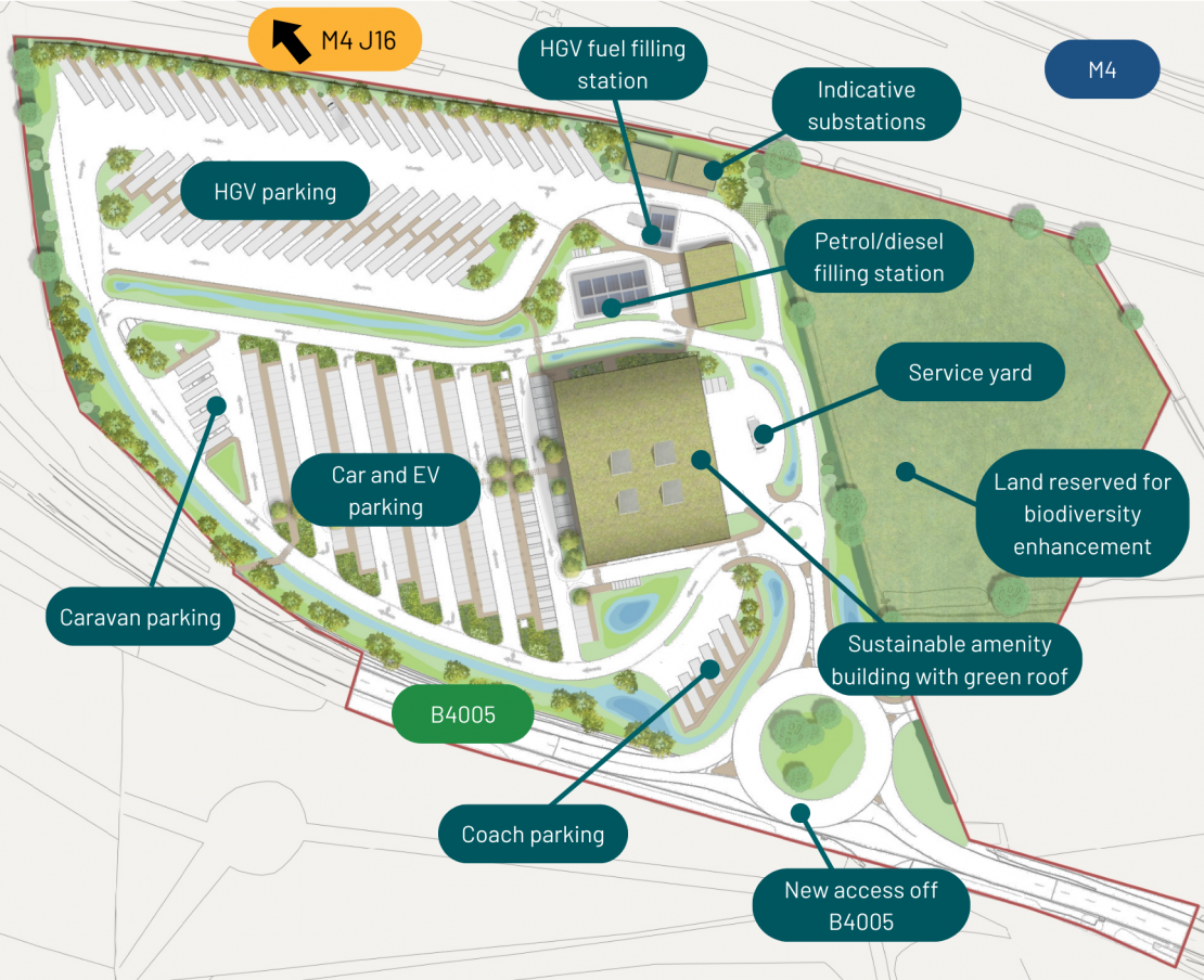 Image shows masterplan