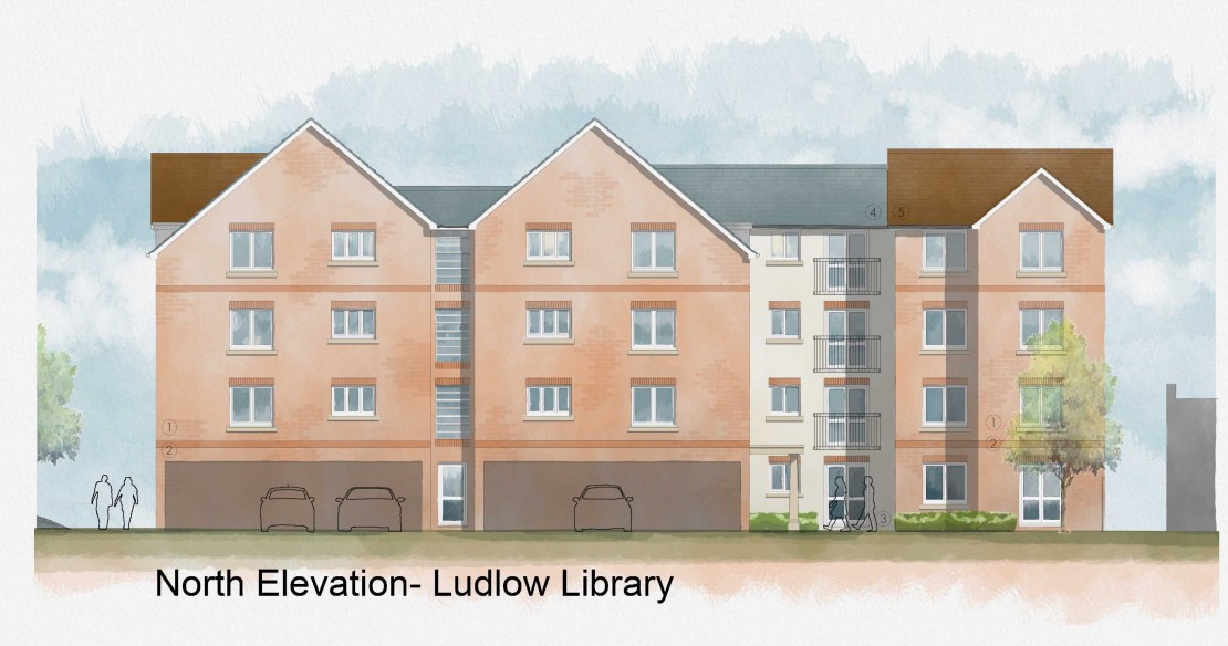 North Elevation - Ludlow Library