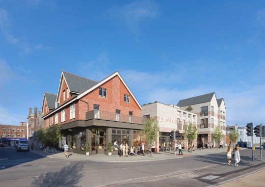 Indicative view of the new Arcade from Belmont street