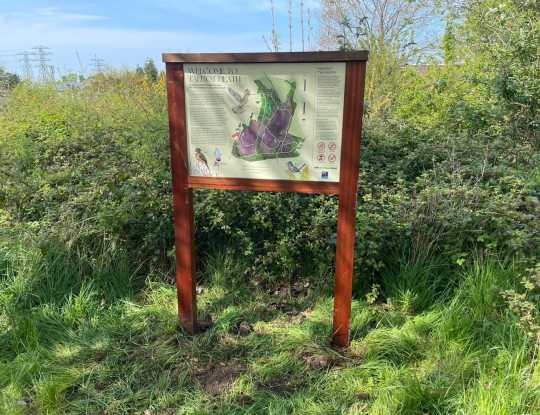 Information board situated on Heath