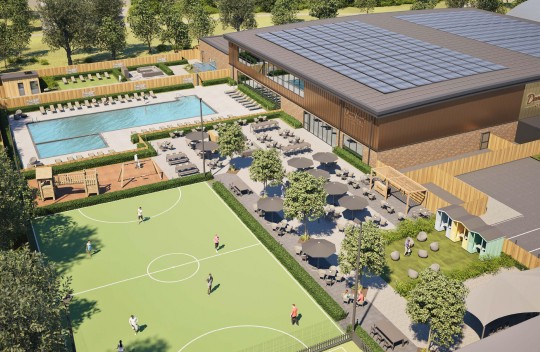 Indicative aerial image of outdoor facilities