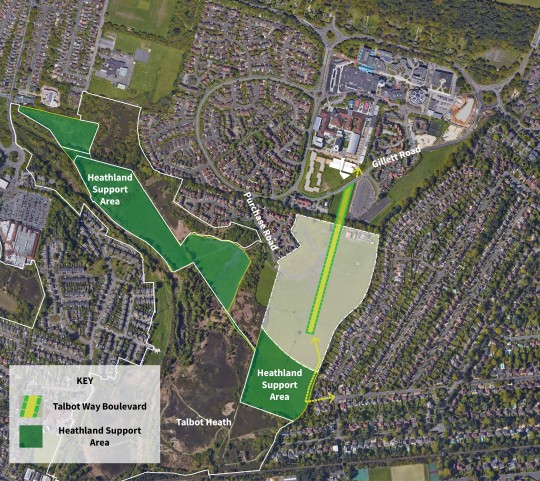 Plan showing Talbot Way Boulevard