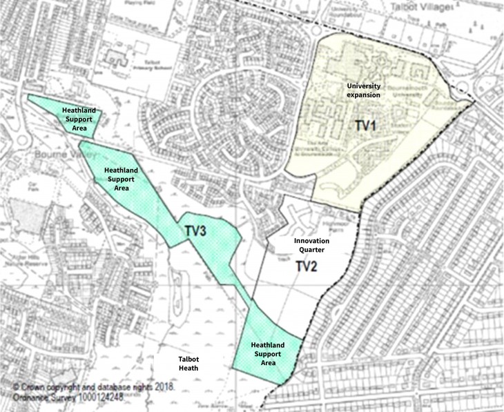 Extract of plan from Policy PP21 with annotations